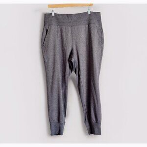 ATHLETA Women’s Pants Size XL Gray Venice High Rise Jogger Athletic Zip Pocket